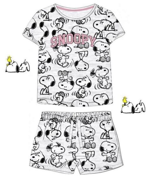Snoopy Mädchen Peanuts Schlafanzug Shorty Set Gr. 134 - 176